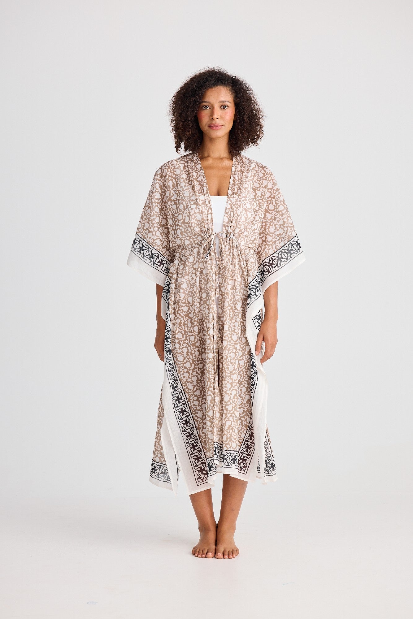 Asta Long Kaftan - Taupe Inca