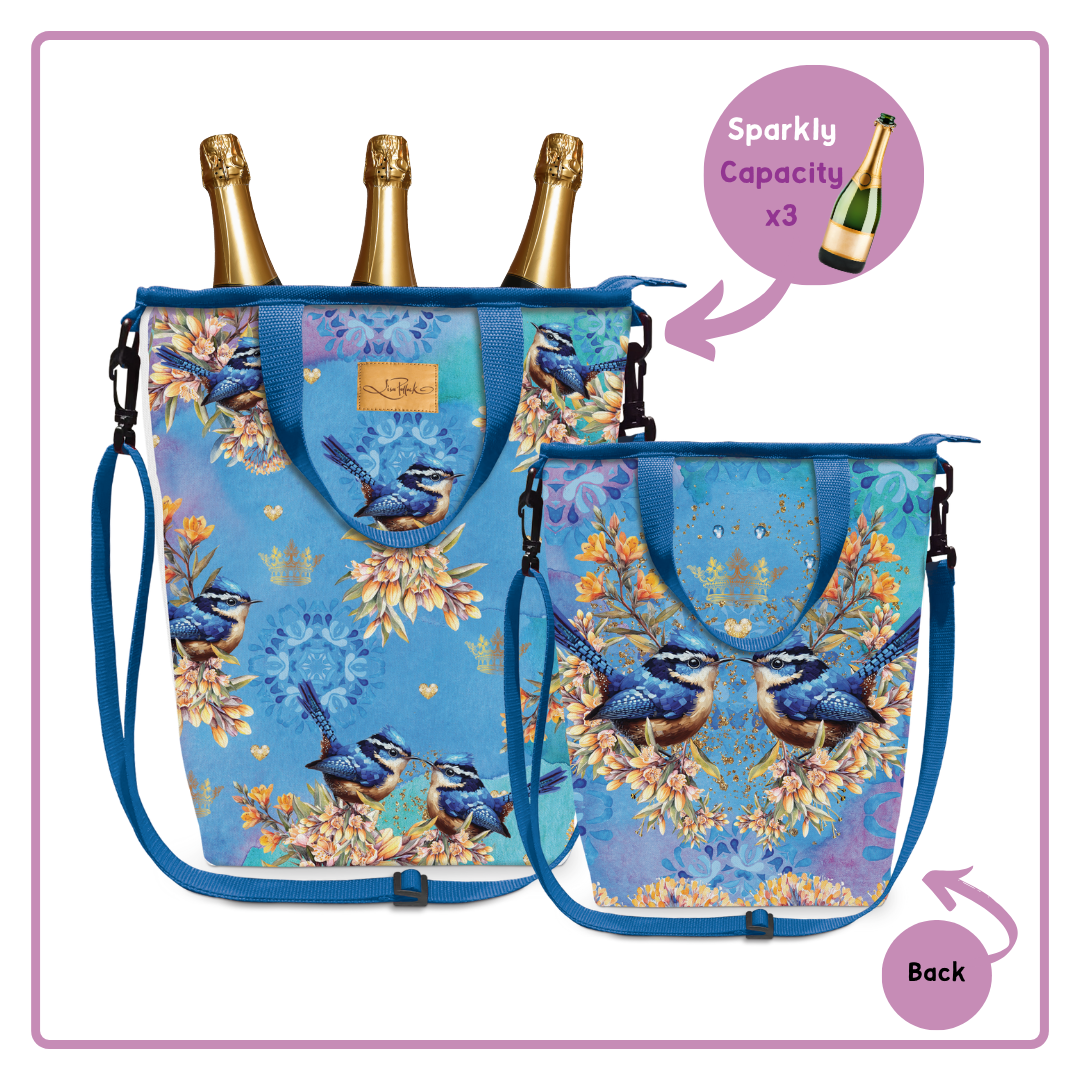 Lisa Pollock Champagne Cooler Bag Royal Wrens 