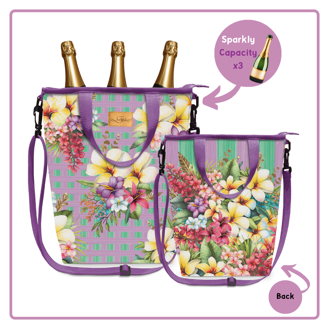 Lisa Pollock Champagne Cooler Bag Paradise Bloom