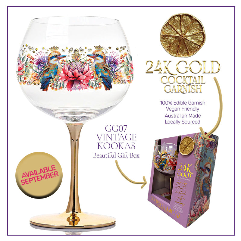 Lisa Pollock Golden Glamour Glass Vintage Kookas
