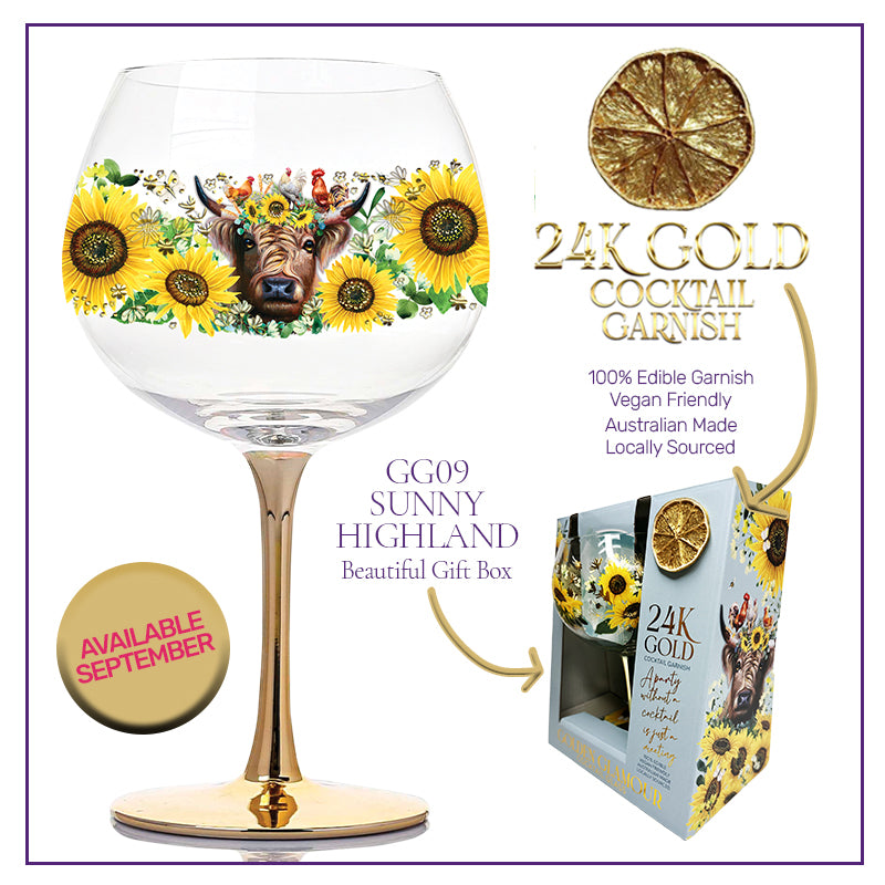 Lisa Pollock Golden Glamour Glass Sunny Highland