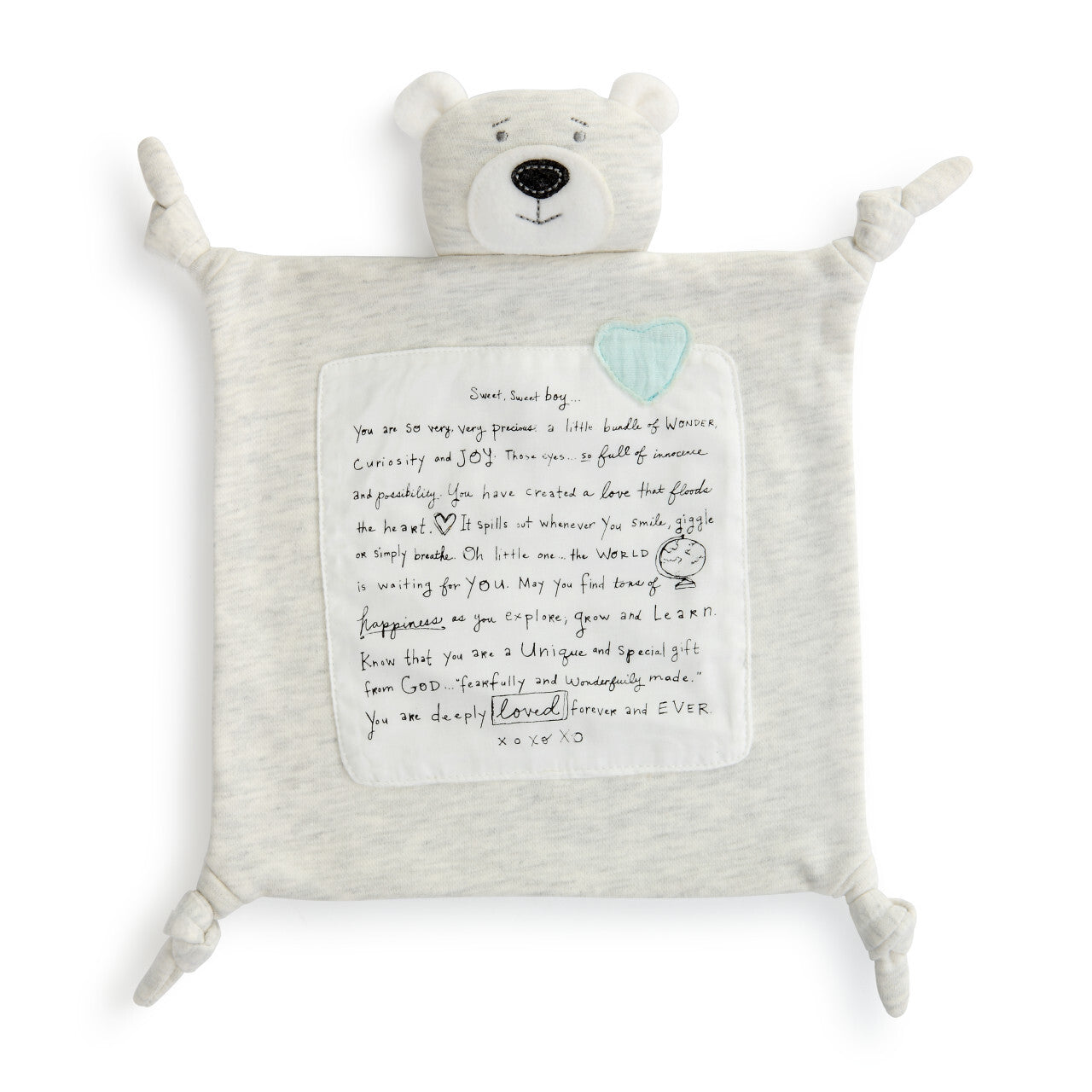 DEMDACO Baby - 35.5cm/14" Blue Sweet Boy Blankie
