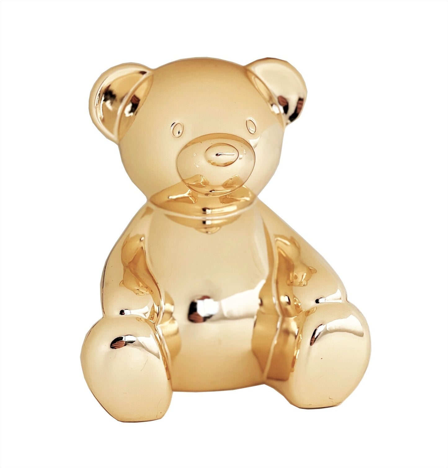 Russell Collection Giftware - Money Bank Edward Bear Gold Finish 9x9x11cm