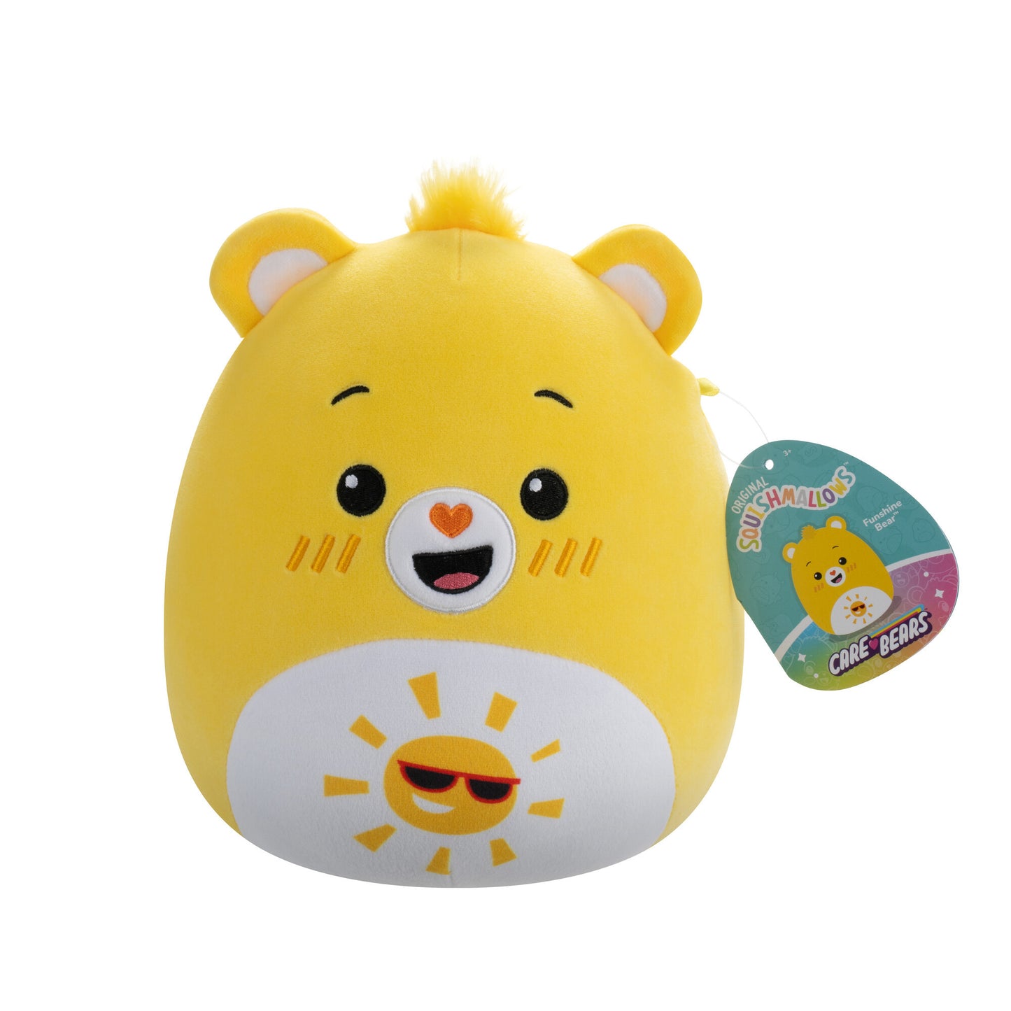 Squishmallows 8" Care Bear - Funshine Bear Yellow