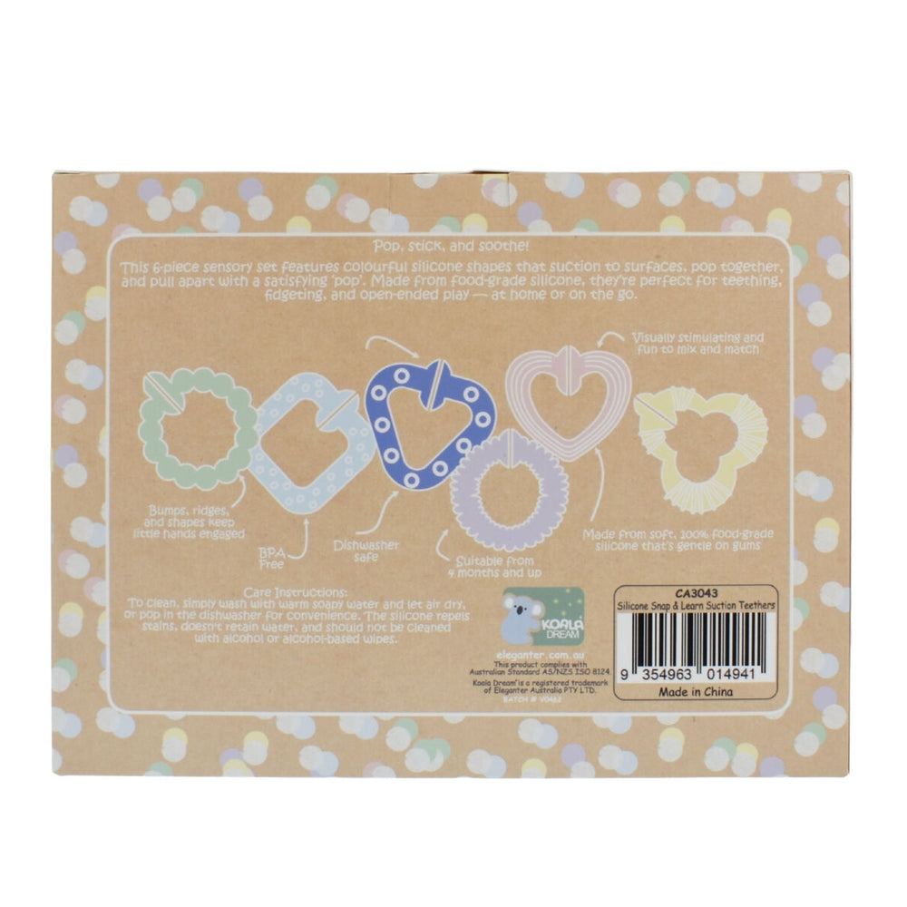 
                      
                        SILICONE SNAP & LEARN SENSORY TEETHERS
                      
                    
