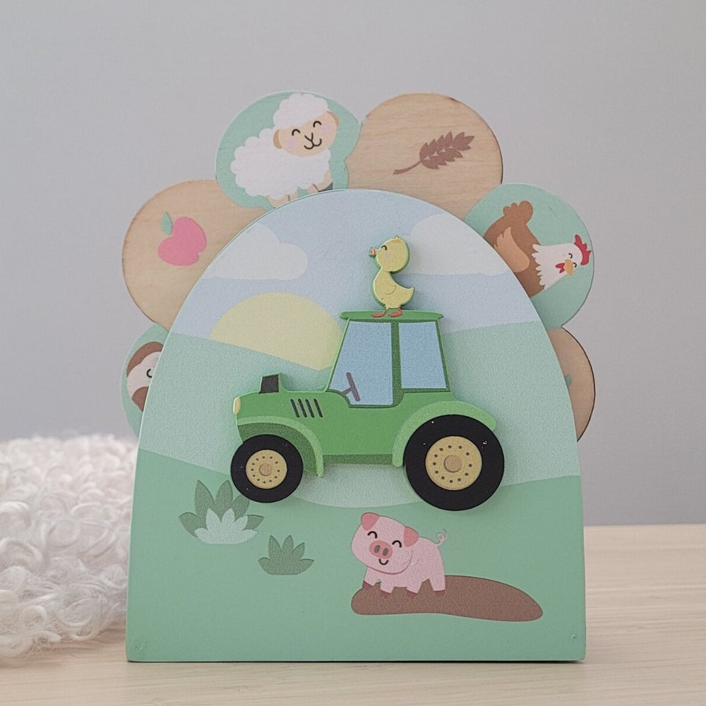 Farm Friends Spin Along Music Box