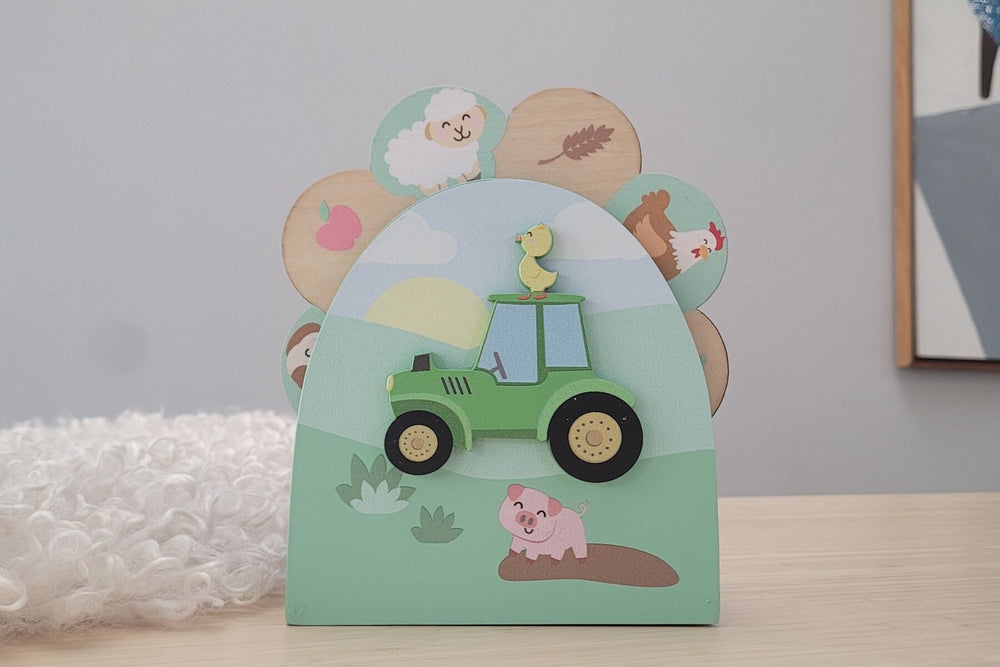 Farm Friends Spin Along Music Box