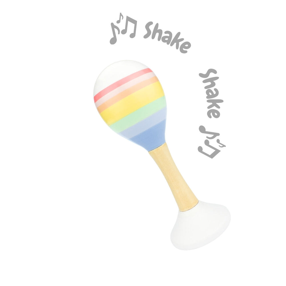 RAINBOW WOODEN MARACA