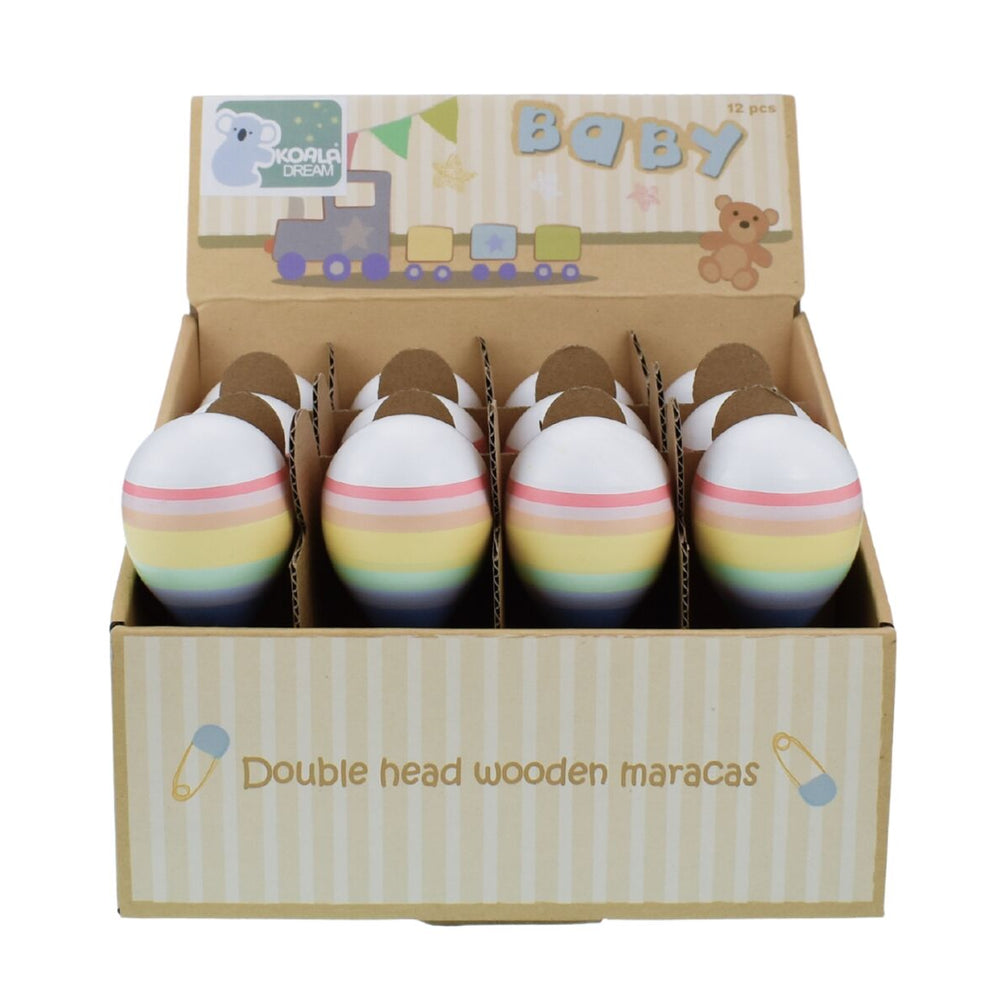 RAINBOW WOODEN MARACA