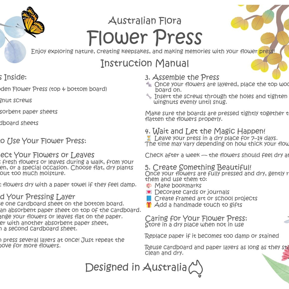 
                      
                        Australian Flora Flower Press Craft Kit
                      
                    