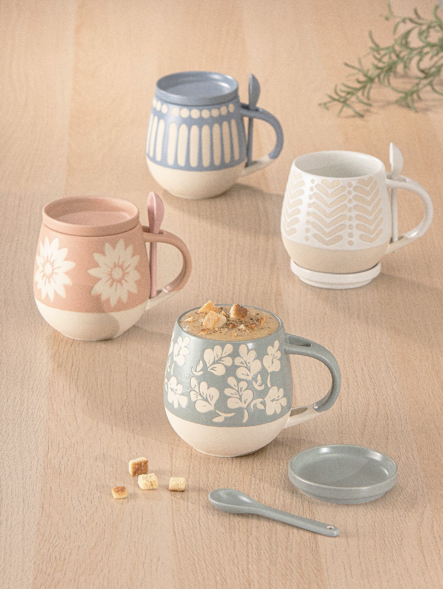 Eloise Mug with Coaster and Spoon