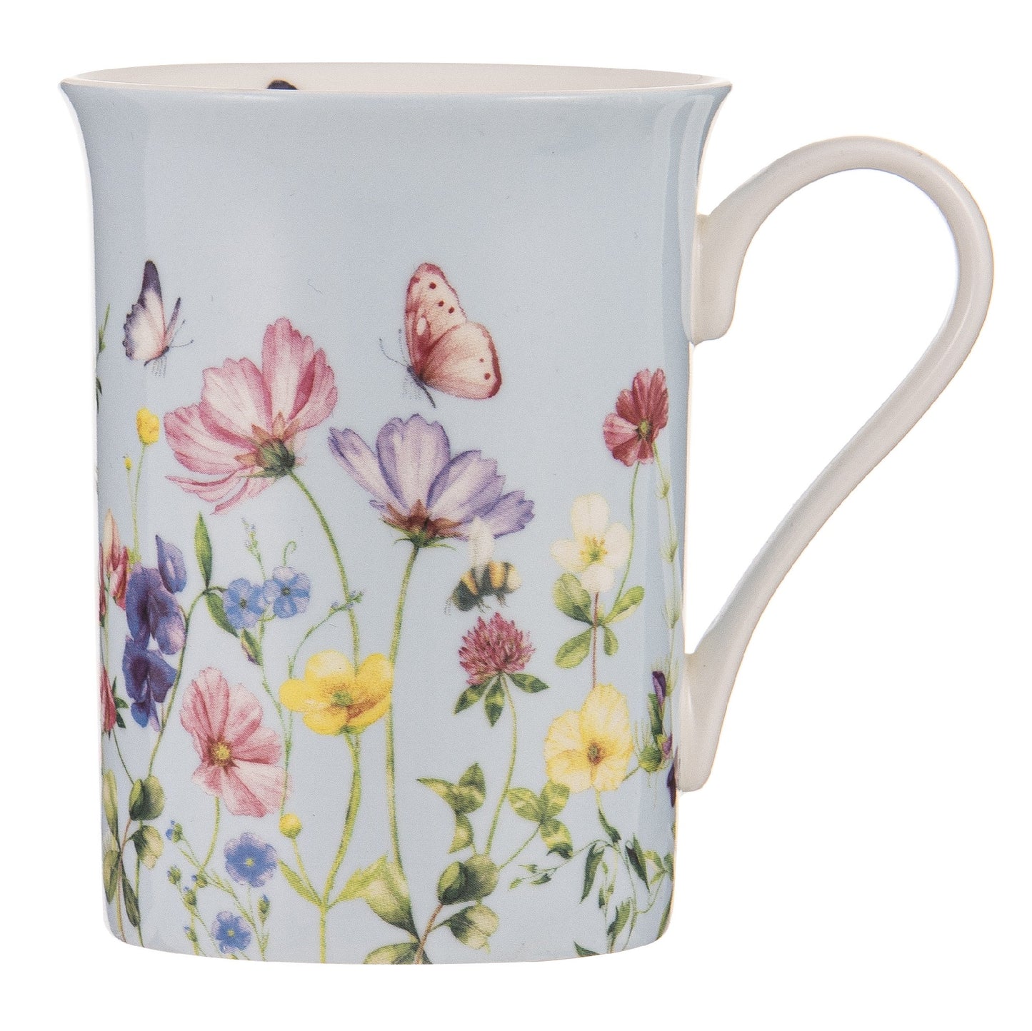 Garden Soiree Blue Mugs