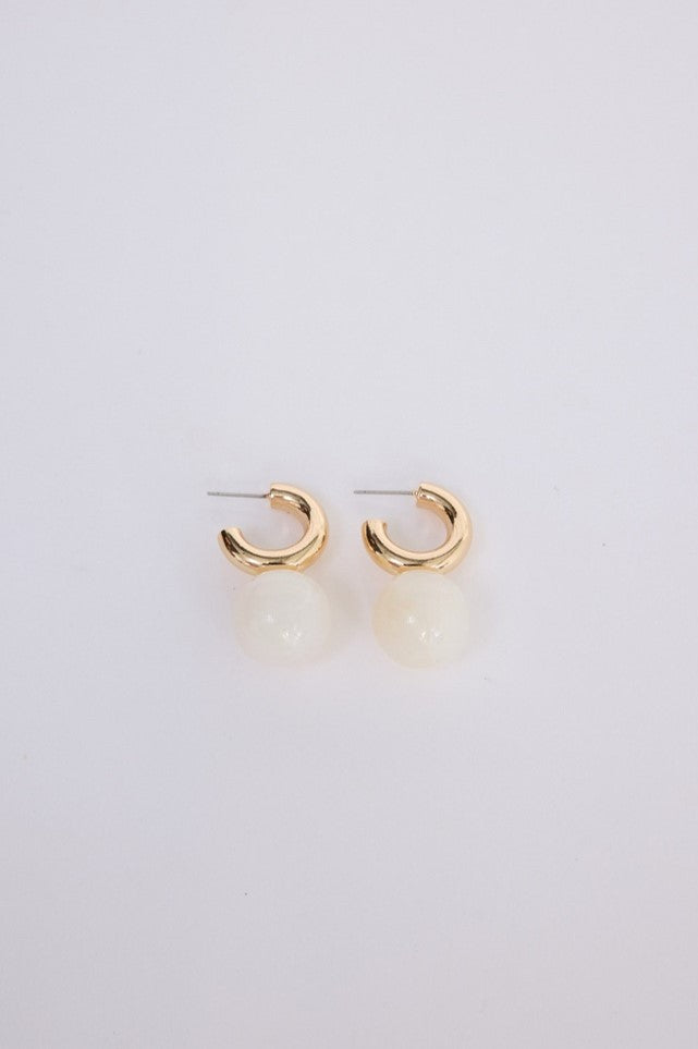 Rossie Earrings Off White - Holiday Trading