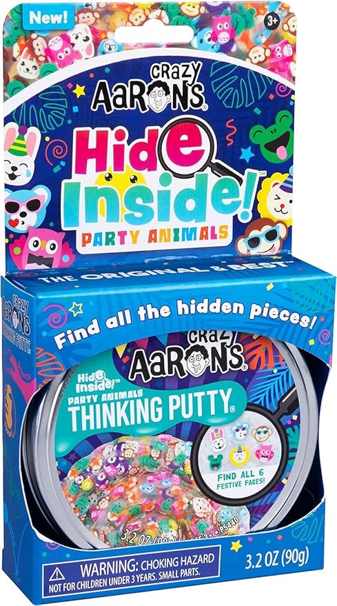 
                      
                        Crazy Aarons Hide Inside! Party Animals Thinking Putty
                      
                    