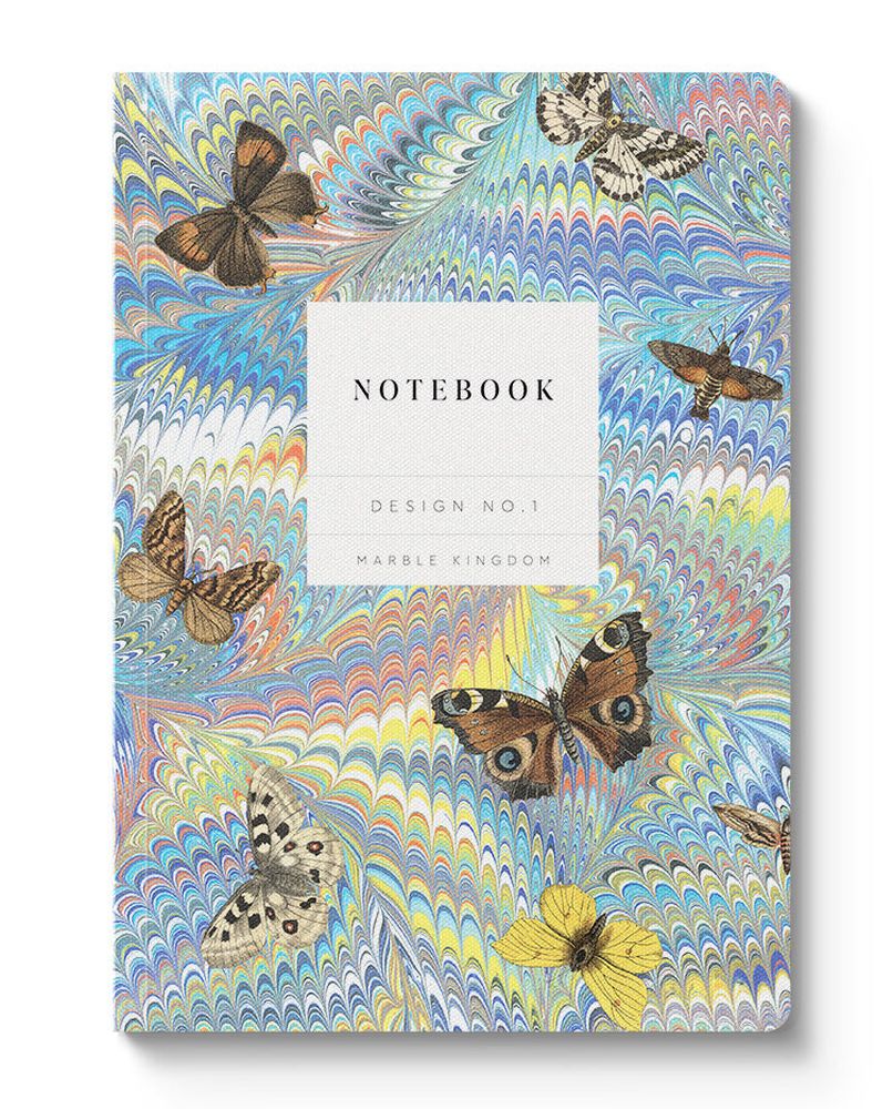 Notebook A5 Kaleido Soft Cover - Marble Butterfly