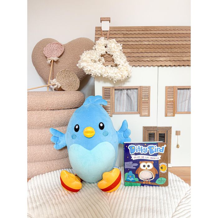 Ditty Bird Plush 30cm Blue