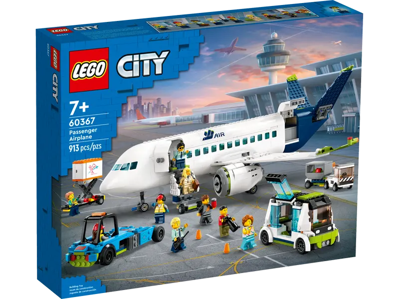 LEGO® City Passenger Aeroplane 60367 Building Toy Set (930 Pieces)