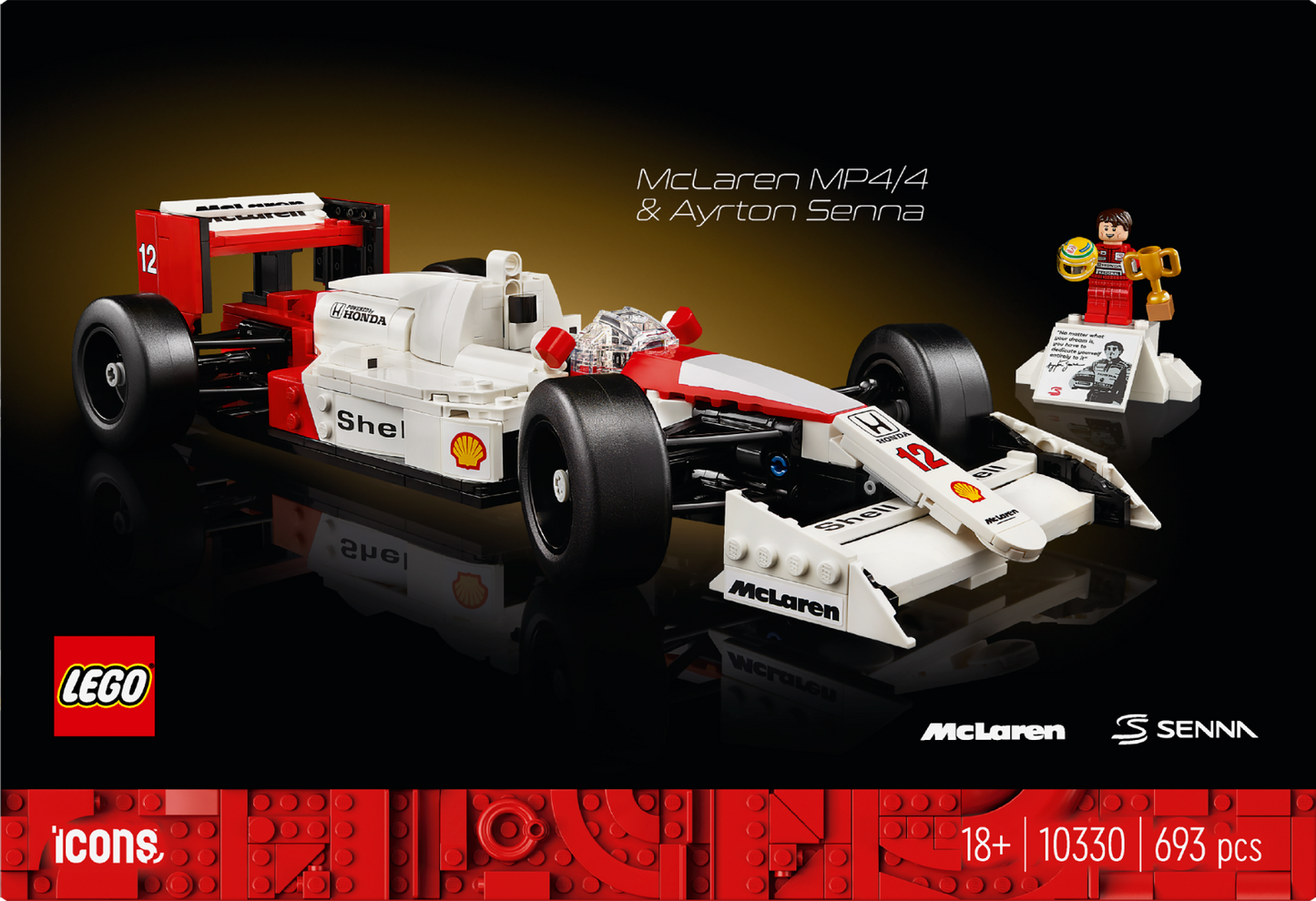LEGO® Icons McLaren MP4/4 & Ayrton Senna Set 10330