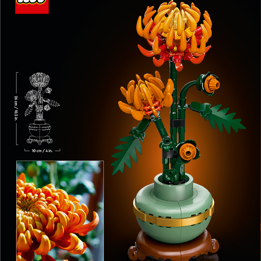 LEGO® Botanicals Chrysanthemum Flower Decor Building Set 10368