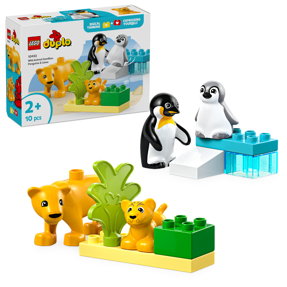 
                      
                        LEGO® DUPLO® Town Wild Animal Families: Penguins & Lions Imagination Toy 10442
                      
                    