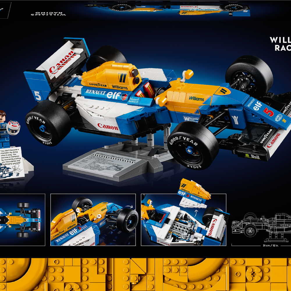 LEGO® Icons Williams Racing FW14B & Nigel Mansell