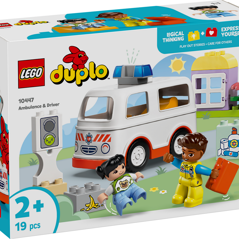 LEGO® DUPLO® Ambulance & Driver for Pretend Play 10447