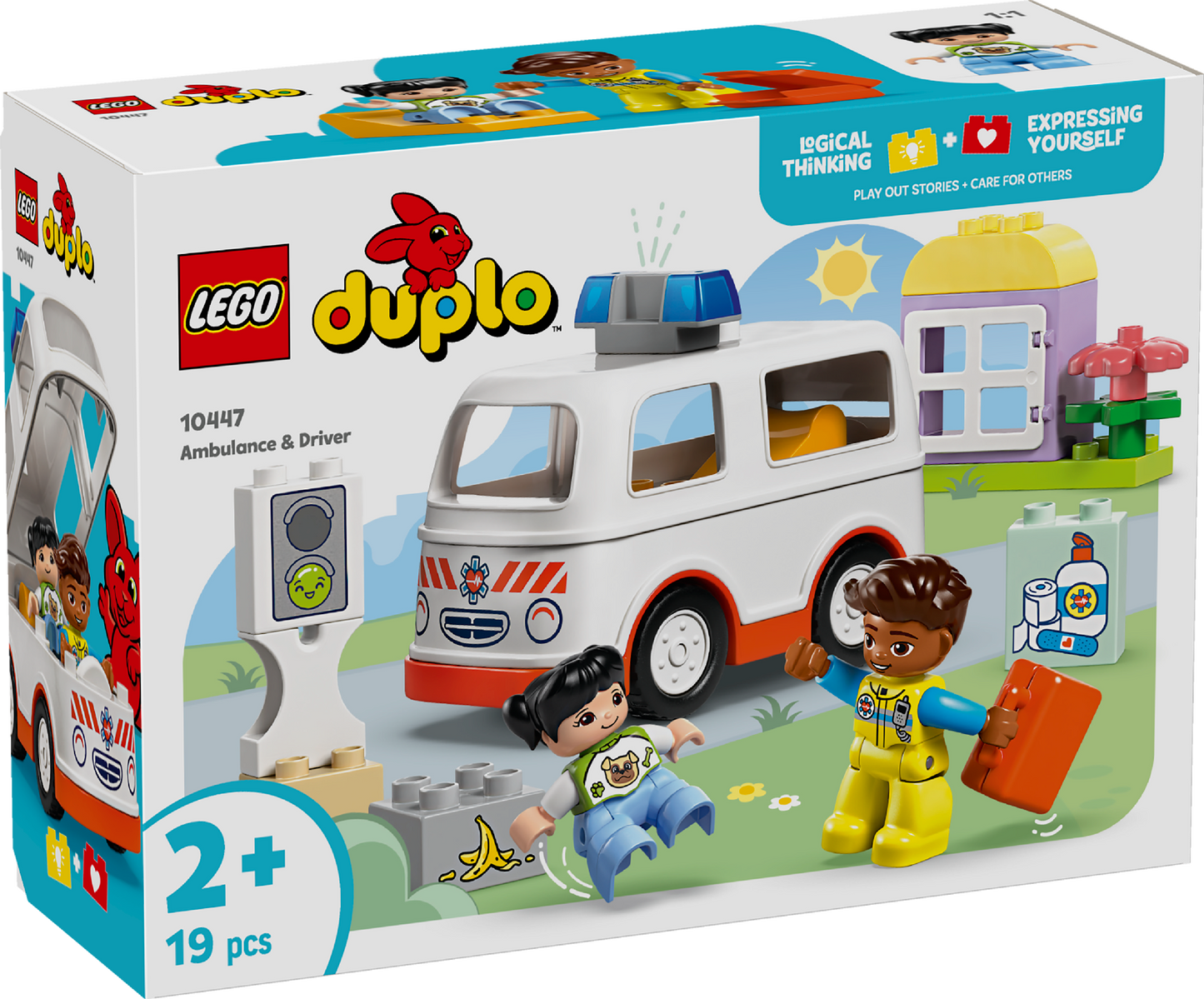 LEGO® DUPLO® Ambulance & Driver for Pretend Play 10447