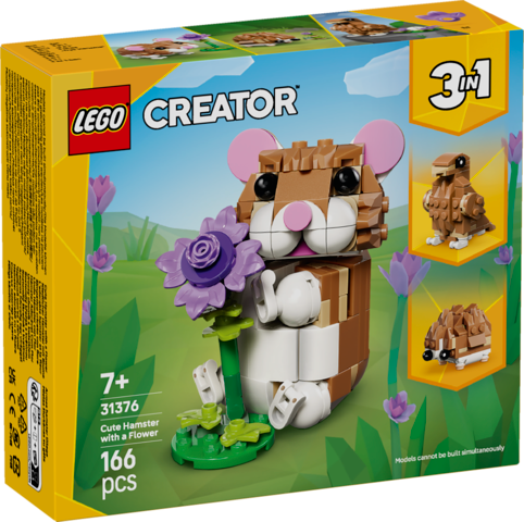 LEGO® Creator 3 in 1 Cute Hamster with a Flower 