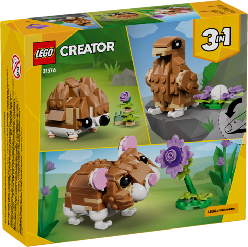 LEGO® Creator 3 in 1 Cute Hamster with a Flower 