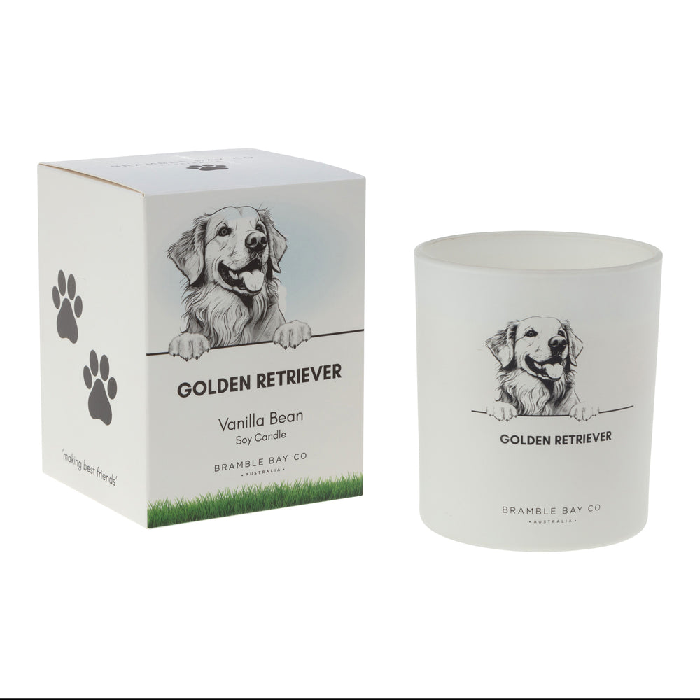 Candle Pet Golden Retriever Black & White