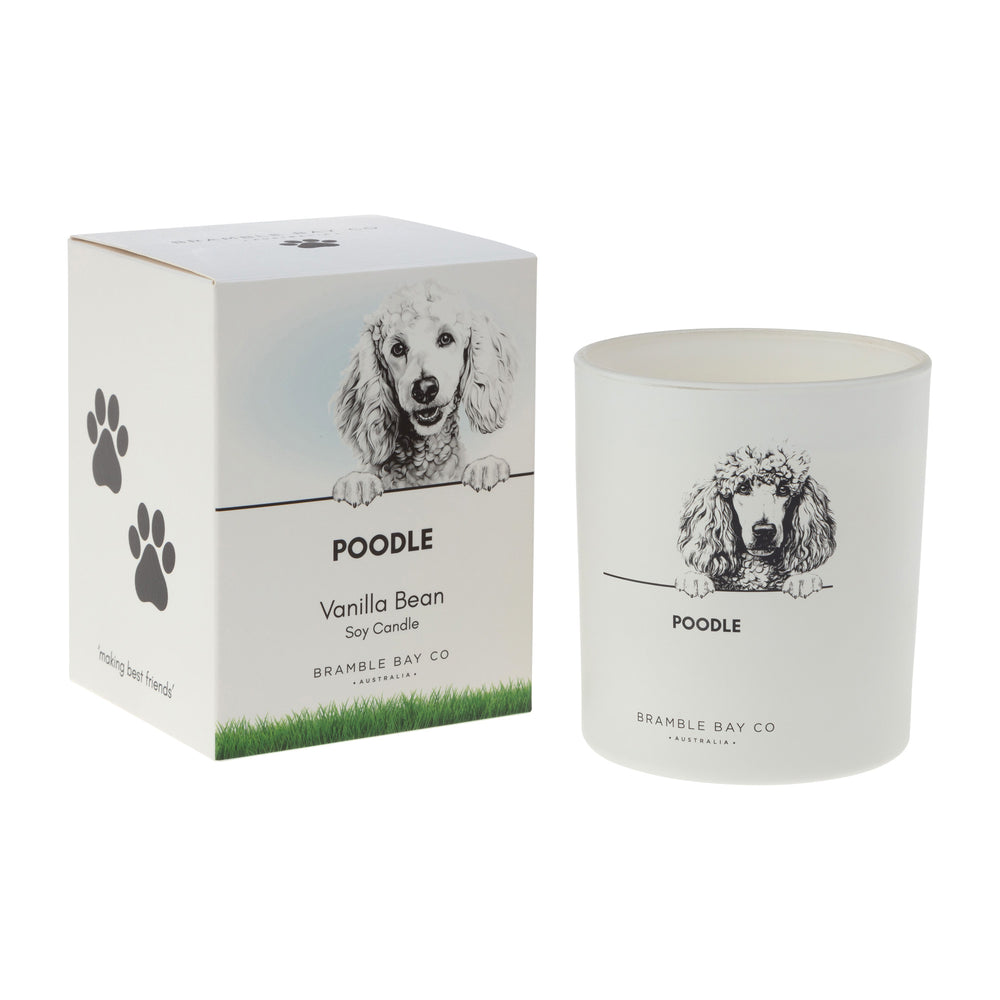 Candle Pet Poodle Black & White