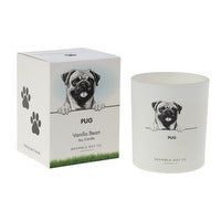 Candle Pet Pug Black & White