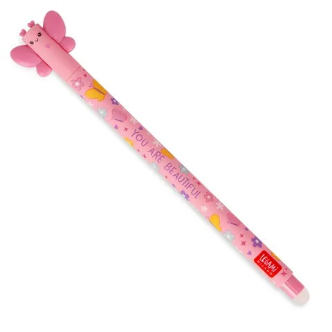 Legami Erasable Gel Pen  - Butterfly Pink Ink