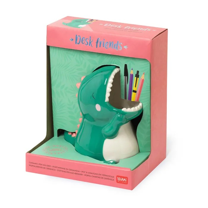 Legami Ceramic Pen Holder - Desk Friends - Dino