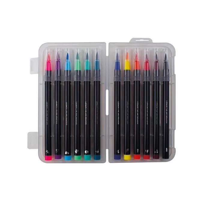 
                      
                        Legami - Set of 12 Brush Markers - Bright Colours
                      
                    