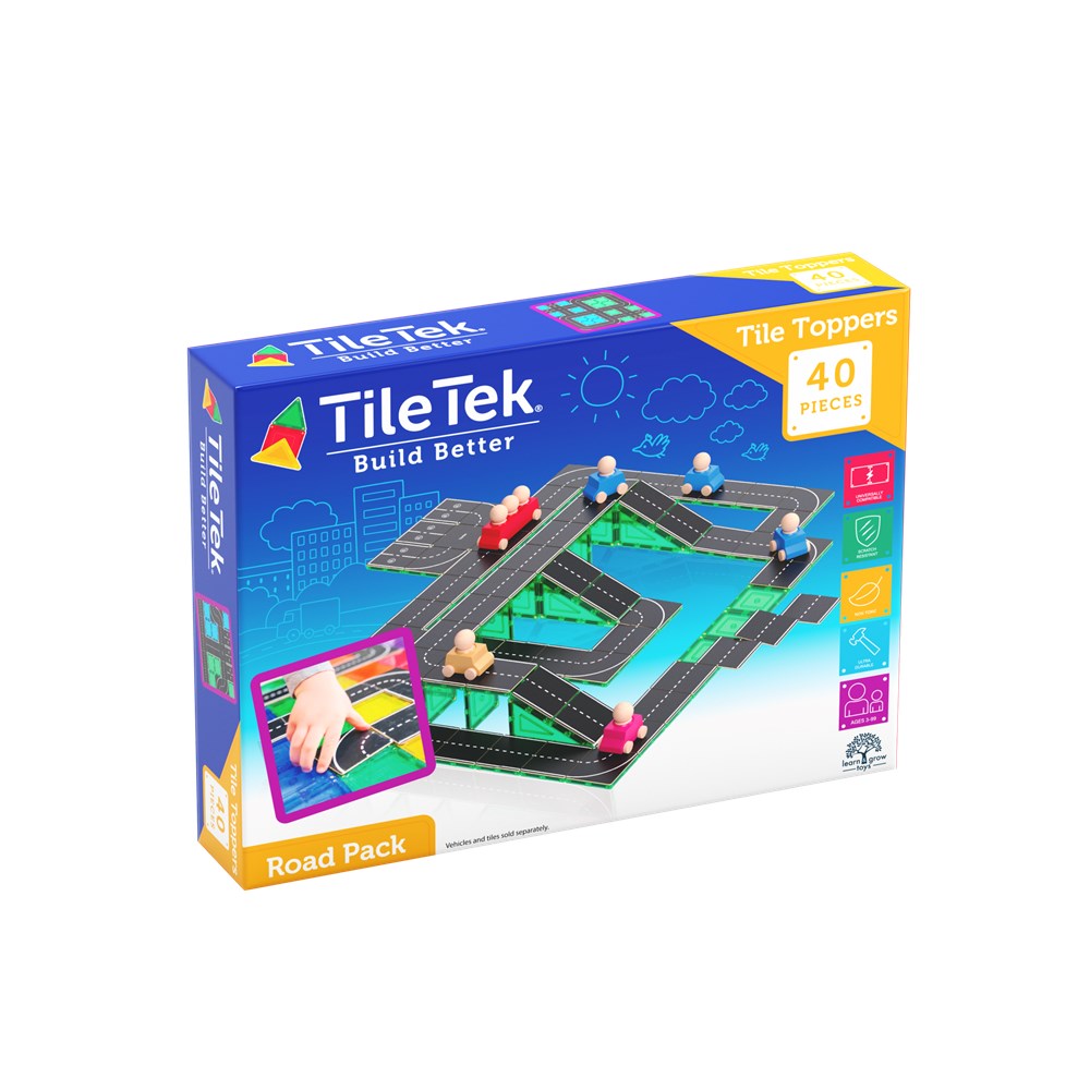 TileTek - 40 Piece Tile Topper - Road Pack