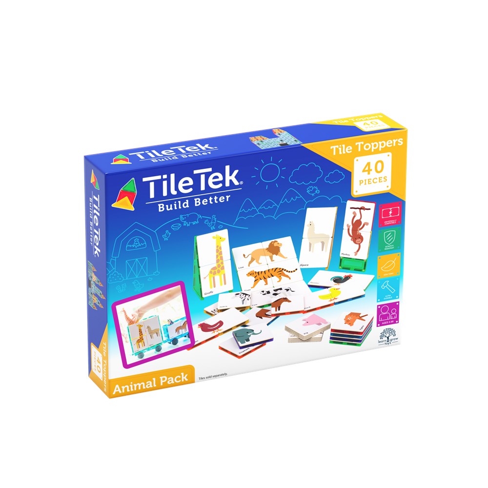 TileTek - 40 Piece Tile Topper - Animal Pack