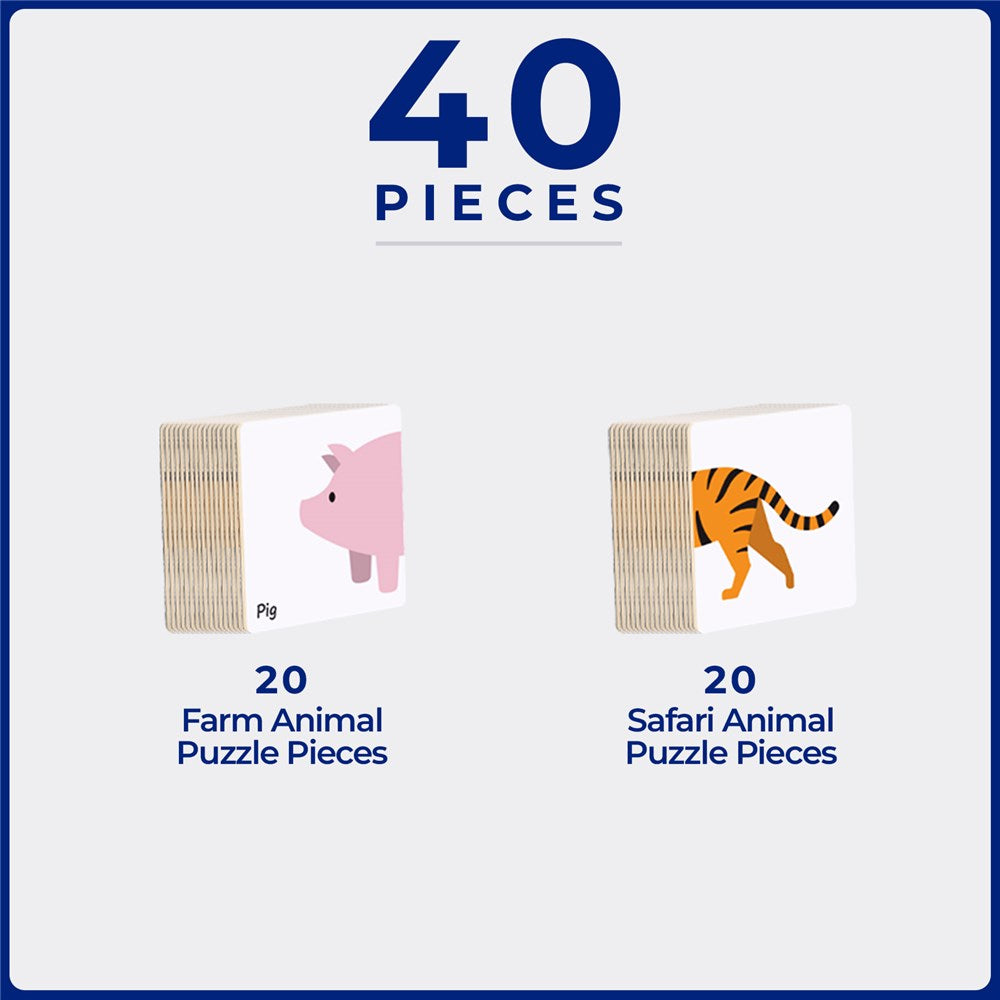 TileTek - 40 Piece Tile Topper - Animal Pack