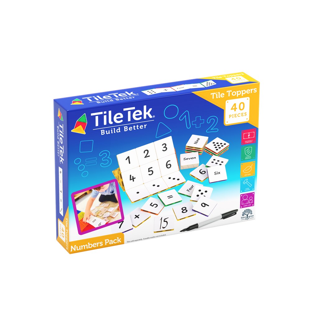 TileTek - 40 Piece Tile Topper - Numbers Pack