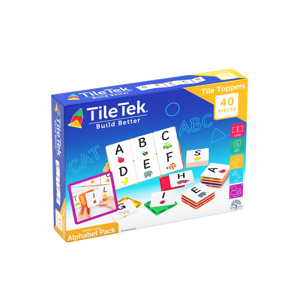 TileTek - 40 Piece Tile Topper - Alphabet UPPER Case Pack