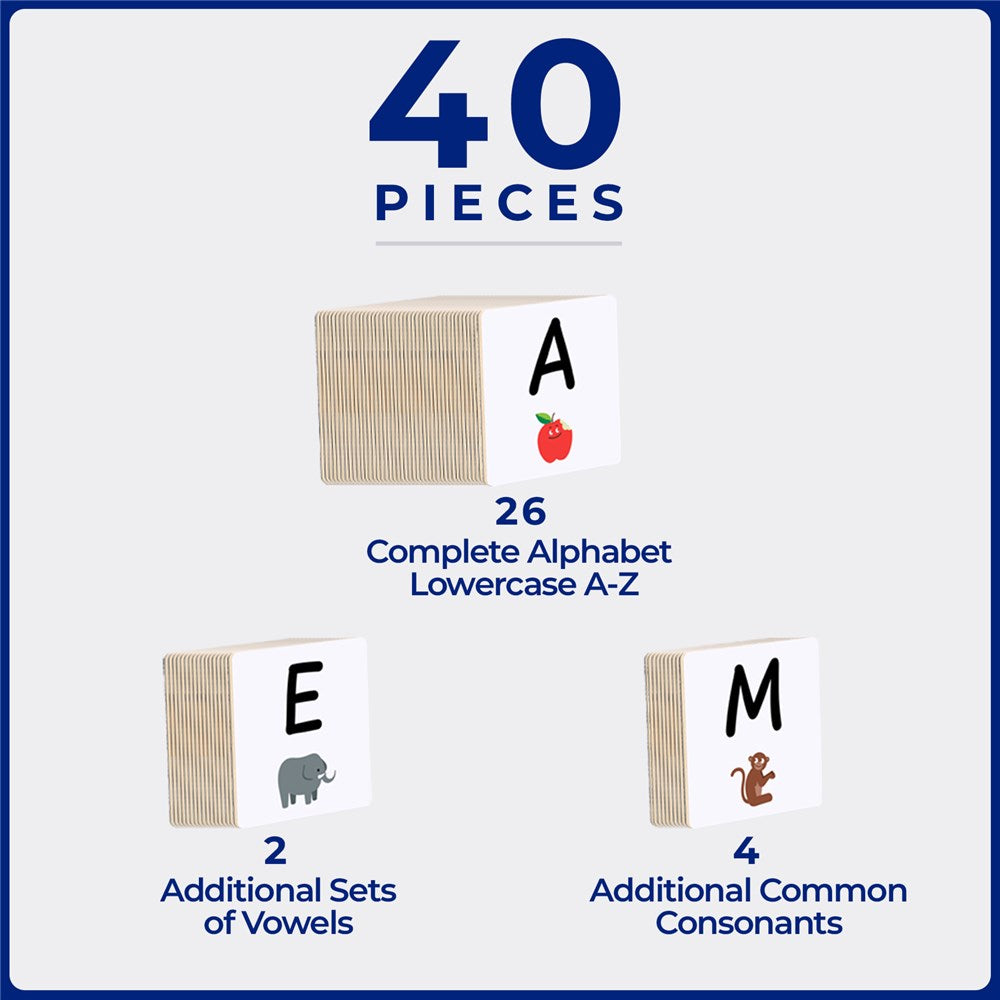 TileTek - 40 Piece Tile Topper - Alphabet UPPER Case Pack