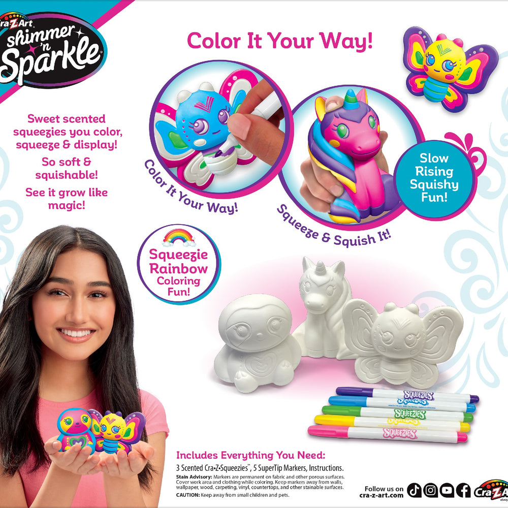 
                      
                        Cra-Z-art - Shimmer N Sparkle Cra-z-squeezies Color Your Own Squeezie Fun
                      
                    
