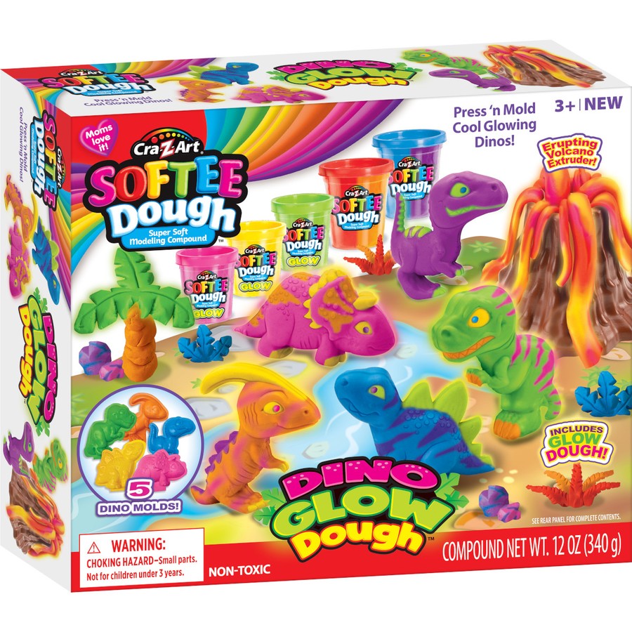 Softee Dough Dino Neon Dough