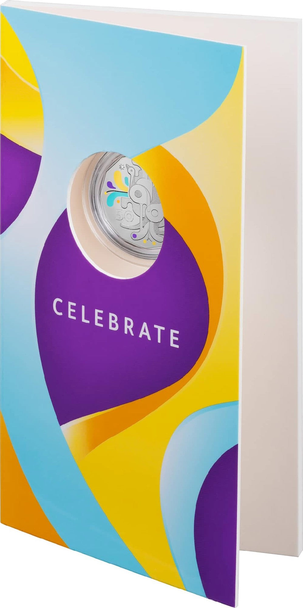 COIN PACK 50CENT UNC 2025 COLOURED CELEBRATIONS BIRTHDAY