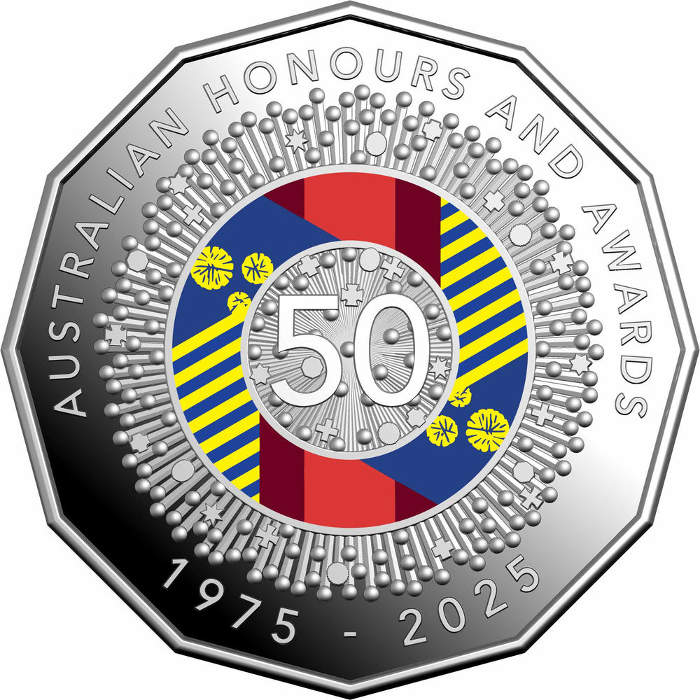 
                      
                        Australian Honours System 50th Anniversary 2025 6-Coin Proof Set
                      
                    