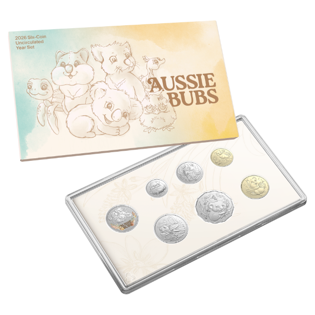 Coin Pack 6 Coin Baby Set - Aussie Baby Animals