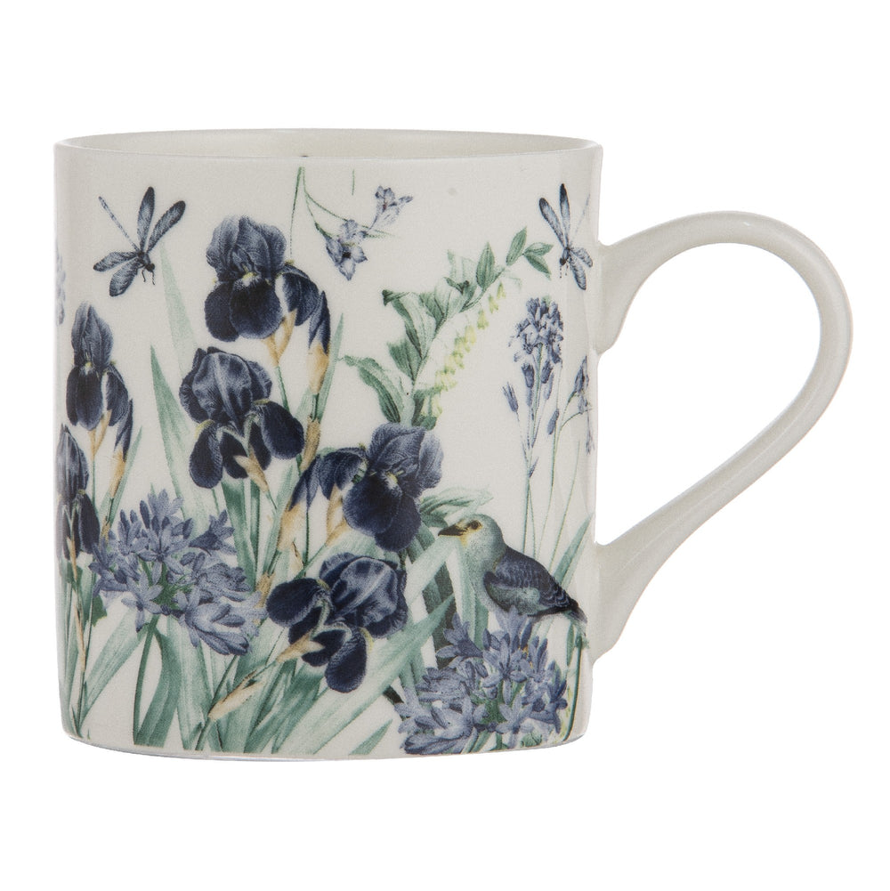 Ashdene Iris Garden White Mug