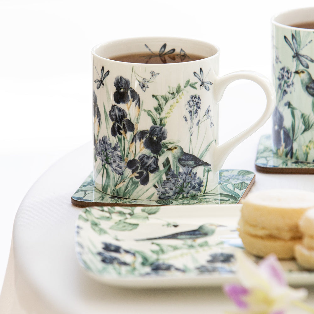 Ashdene Iris Garden White Mug
