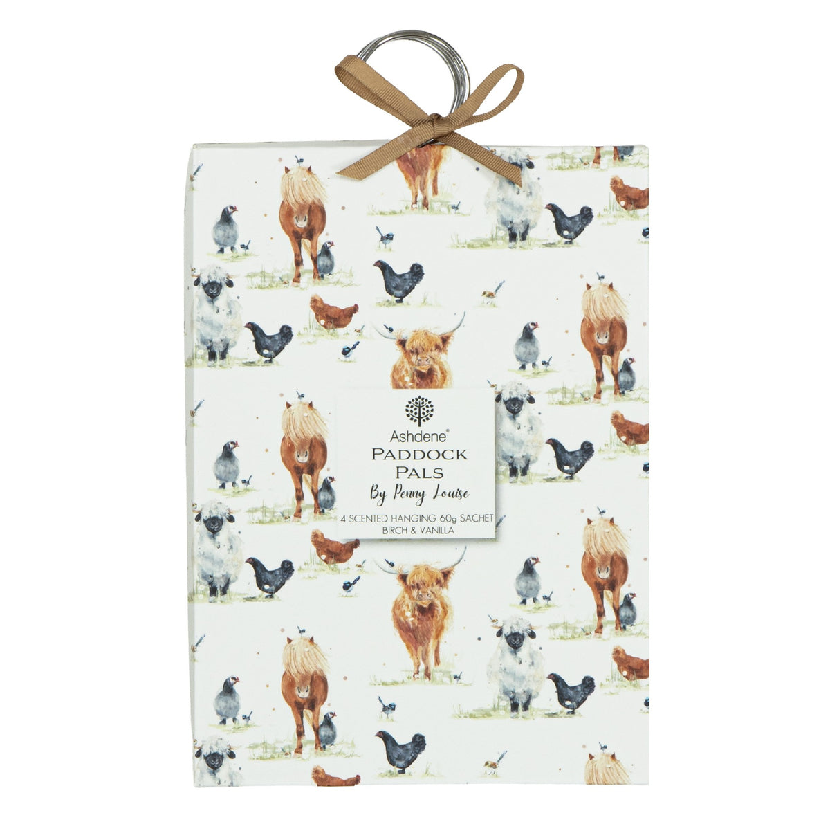 Paddock Pals 4pk Birch & Vanilla 60g Hang Sachet