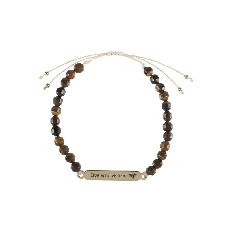 Tiger Eye Beaded Bracelet -Bee Jewellery